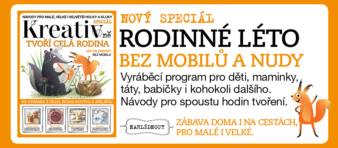 speciál kreativně tvoří celá rodina