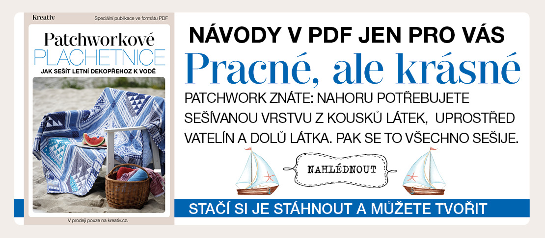 eSpeciál DIY - Patchworkové plachetnice