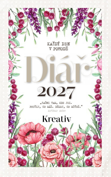 Diář 2027 - červený mák (1)