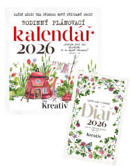 Nástěnný kalendář + diář louka na rok 2026