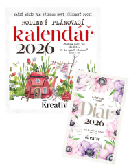 Nástěnný kalendář + diář mák na rok 2026