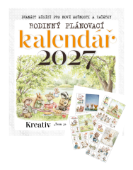 Rodinný plánovací kalendář 2027 se samolepkami